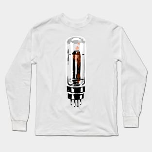 Vintage style vacuum tube illustration Long Sleeve T-Shirt